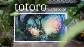 Watercolor tips Watercolor Tutorial Watercolor Demonstration totoro 토토로 ERUDA