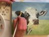 Acrylic Painting Process Time Lapse Video of Annie Troe39s Cow