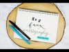 HOW TO WRITE FAUX CALLIGRAPHY Planner Header TIPS AND TRICKS