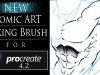 NEW Comic Inking Brush for Procreate 4 2 Stroke Taper