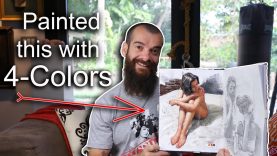 Painting With Zorn39s Limited Palette In My Sketchbook. Cesar Santos vlog 073