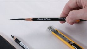 Sharpening a Charcoal Pencil