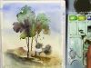 Watercolor Loose Style Tree Painting step by step