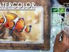 How to Paint Fish in WatercolorOrange Clownfish