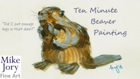 ten minute beaver painting