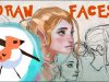 Drawing Faces Tutorial Female Proportions