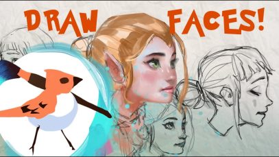 Drawing Faces Tutorial Female Proportions