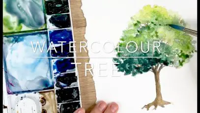 Easy Watercolour Tree