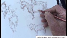 Vilppu drawing goats from life