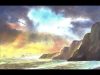 HOW TO PAINT A SUNSET SEASCAPE WITH WAVESTALL CLIFFS AND SURF…SUNSET COVE