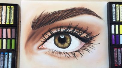 HOW TO Working In Chalk Pastel Hazel Eye