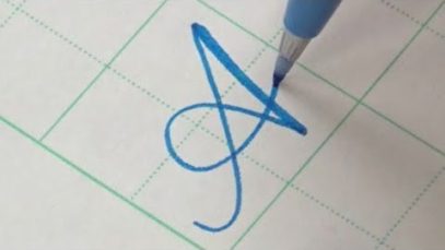 How to write Copperplate Calligraphy Alphabet with a Pentel Touch Brush Pen