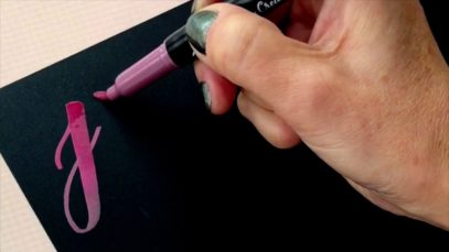 Oddly Satisfying Calligraphy Metallic Brush Pens