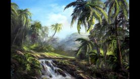 Palm Tree Paradise Tropical Painting