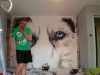 Time Lapse Airbrush Mural Wolf Painting