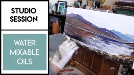 Using Water Mixable Oils with a Palette Knife ✶ Expressive Scottish Landscapes