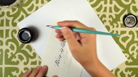 Using a Dip Pen to Create Modern Calligraphy