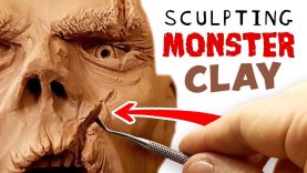 giant monster clay sculpture epi