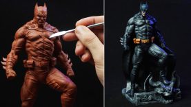 sculpting batman bruce wayne tim