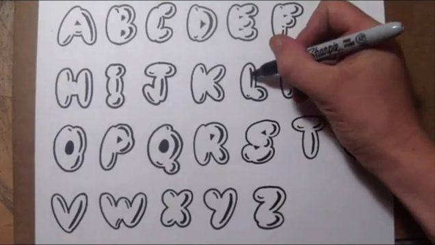 Alphabet with calligraphy lettering - PaintingTube