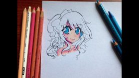 Tutorial How to color Manga Skin and Eyes with Colored Pencils