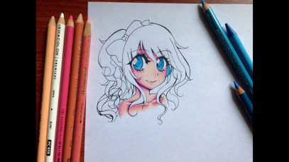 Tutorial How to color Manga Skin and Eyes with Colored Pencils