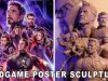 avengers endgame poster sculptur