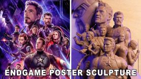 avengers endgame poster sculptur