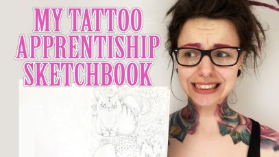 Looking Through My Old Tattoo Apprenticeship Sketchbook yikes