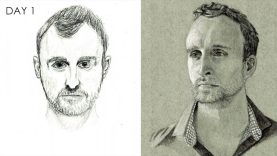 Portrait Drawing Challenge One Month of Progress