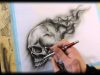 Airbrush Anleitung für Anfänger How To airbrush for beginners Skull Videotutorial