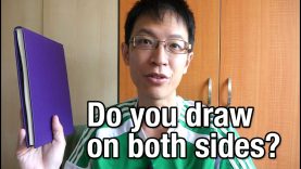 Drawing on One or Both Sides of Paper in a Sketchbook