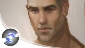 How to Draw Male Lips and Paint Skin Tones