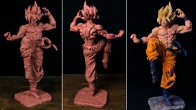 sculpting goku super saiyajin dragon ball z ep 1