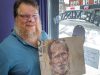 Artist creates gritty oil on cardboard paintings to raise funds for Smiths Falls Mission