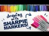 MAKING ART WITH SHARPIE MARKERS Sharpies Designing Colorful Fairy Characters Drawing Process