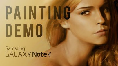 Painting Demo on Samsung Galaxy Note 4 Emma Watson