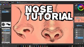 TUTORIAL How to draw and paint semirealism nose