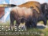 American Bison Watercolor Gouache Painting Tutorial