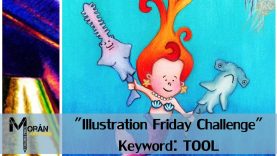 Colored Pencil Watercolor Childrens Book Art. Illustration Friday Challenge quotToolquot