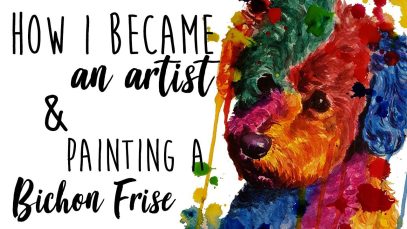 How I Became an Artist amp Painting Bichon Frise in Watercolour