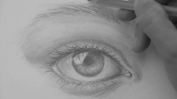 How to Draw a Realistic Eye in Colour - PaintingTube