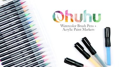Ohuhu Watercolor Brush Pen Acrylic Paint Marker Review