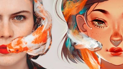 16 Artists draw Portrait Photos in their Own Style DrawThisInYourStyle