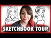 A Weird Sketchbook Tour 2 Mostly Anime