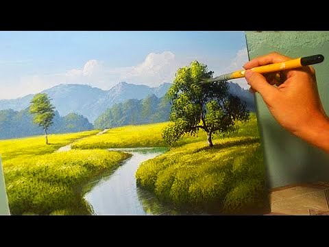 Paint a One Layer Watercolor Landscape: Irish Hillside - PaintingTube