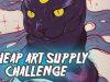 Alchemy Cat Gouache Painting Cheapish Art Supply Challenge 2