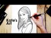 Casual Girl Illustration Portrait Speed Drawing