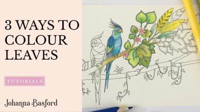 Colouring Tutorial 3 Ways to Colour Leaves in Magical