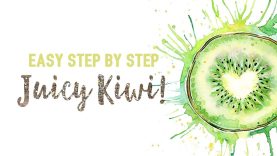 Easy Watercolor amp Ink Kiwi Fruit Painting Tutorial Step by